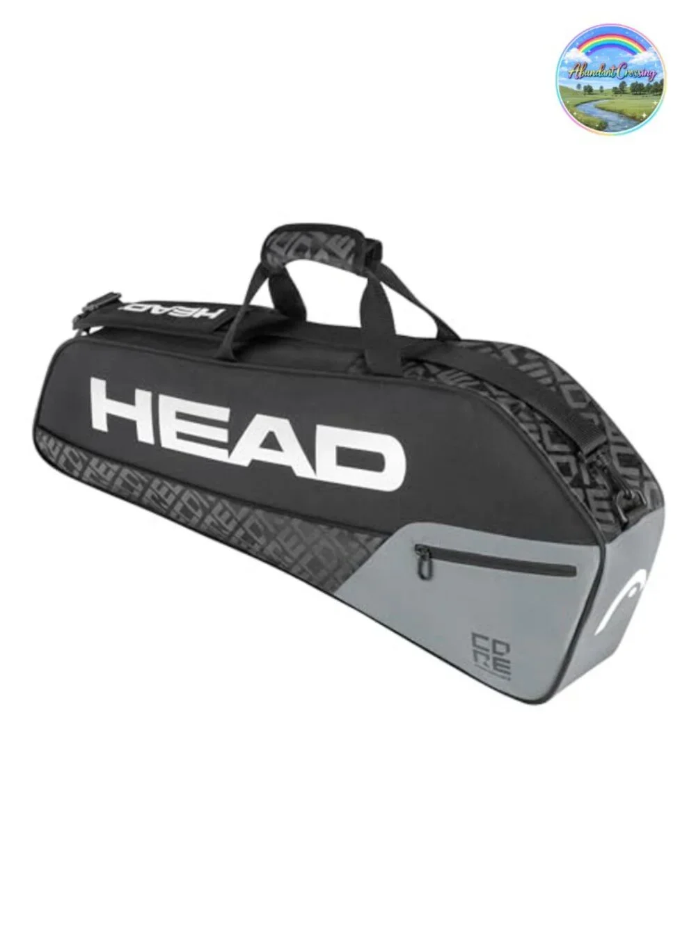 Tennis Racquet Bag Holds 3 Racquets Adjustable Strap Polyester Duffle Style